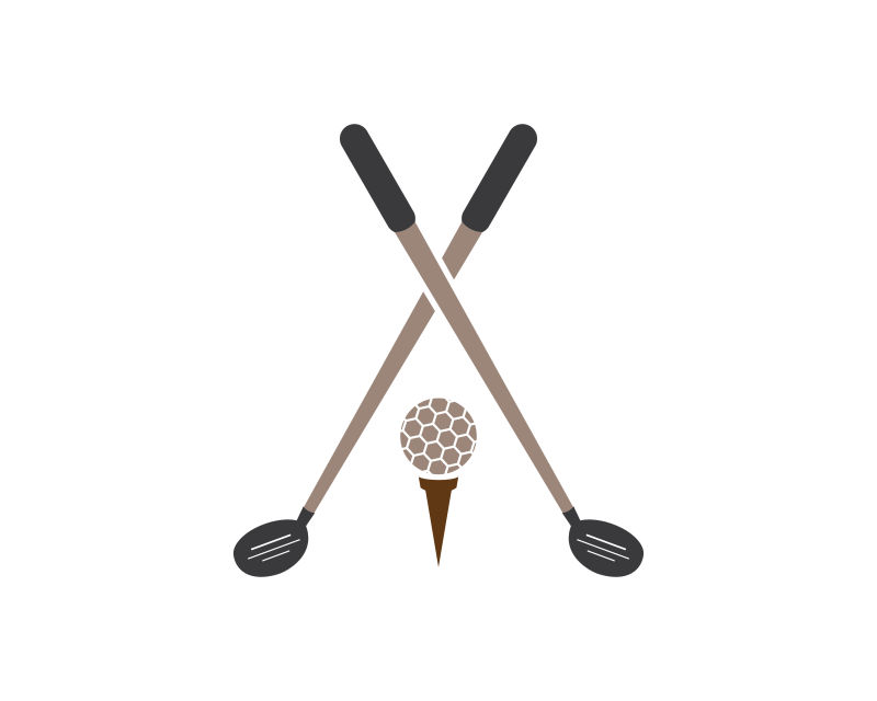 矢量的创意高尔夫标志