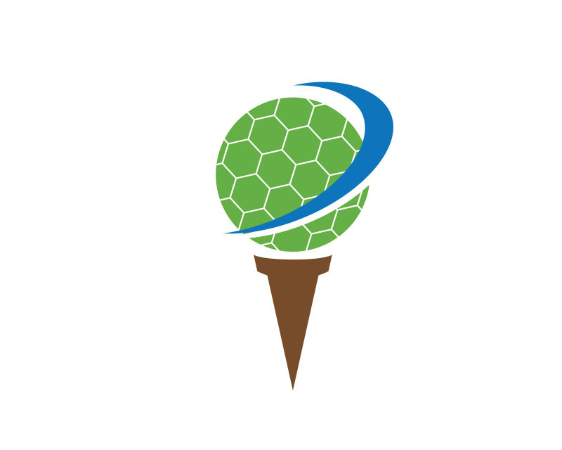 矢量创意高尔夫球标志设计