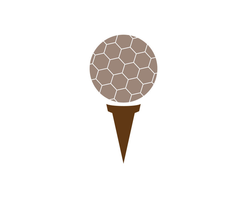 矢量高尔夫球标志设计