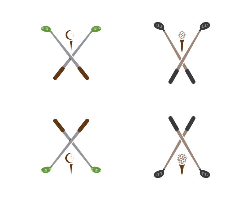 矢量高尔夫标志设计