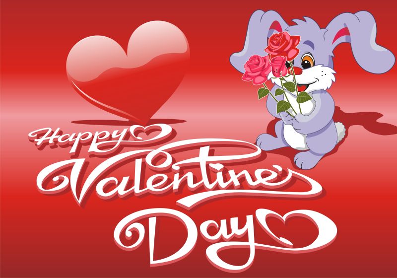 矢量创意情人节插图设计