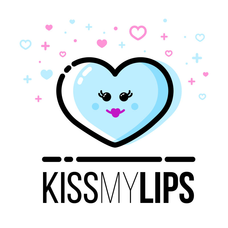 矢量蓝色心形图案情人节贺卡设计