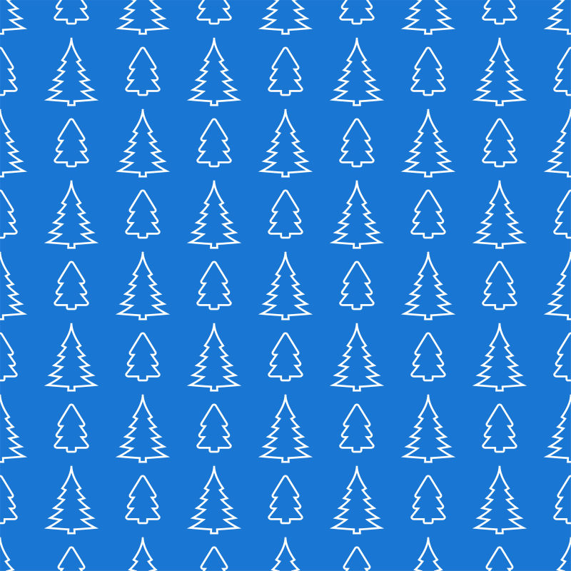 蓝色圣诞树背景矢量设计
