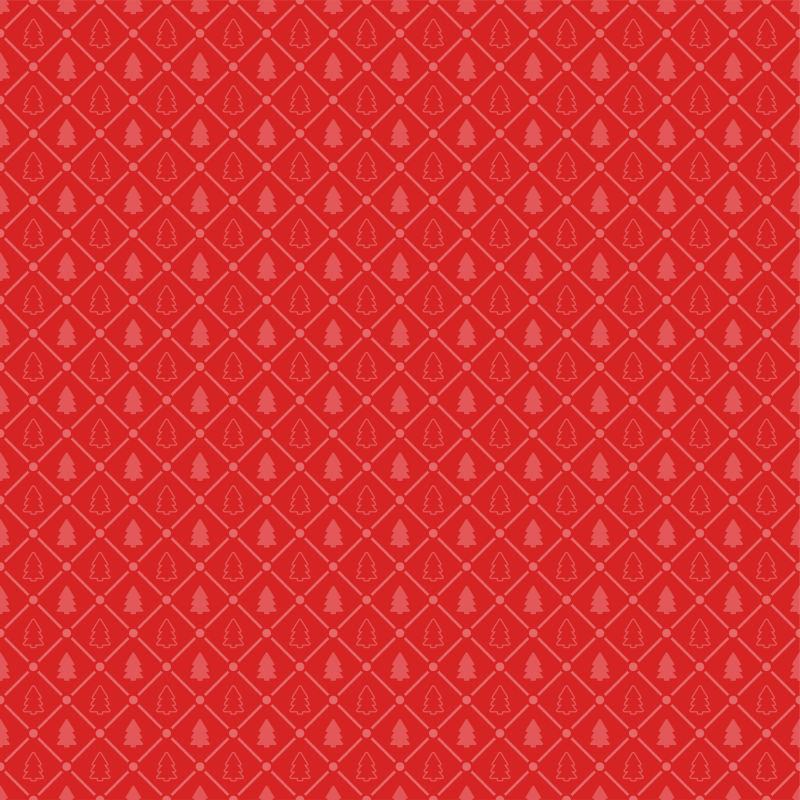红色圣诞树图案背景矢量设计