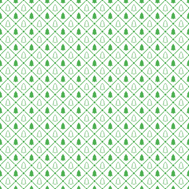 无缝模式绿色圣诞树矢量