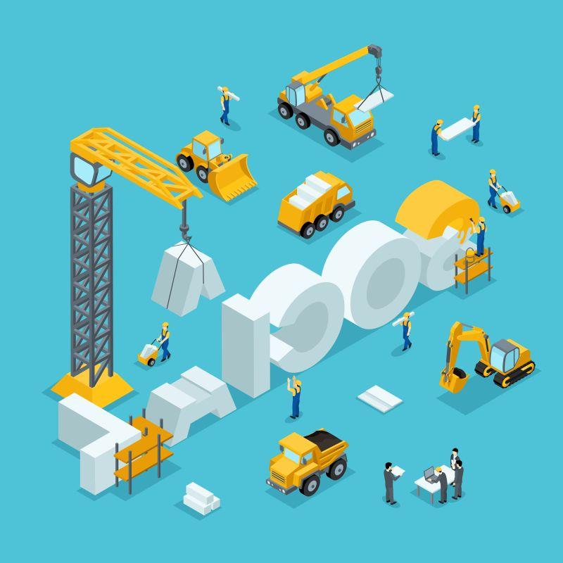 立体化商业理念品牌矢量