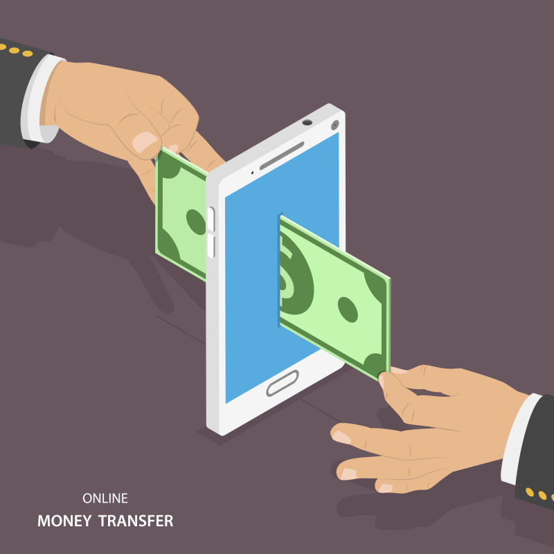 矢量在线货币转移等距向量