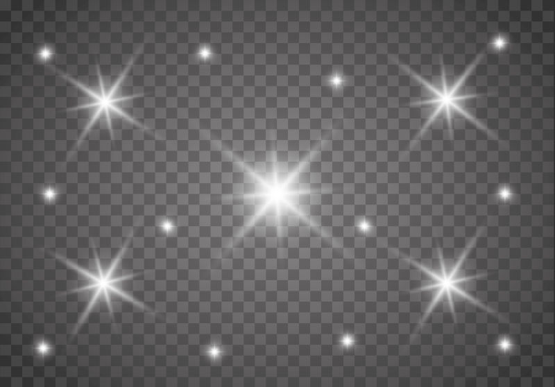 矢量白色灯光设计元素