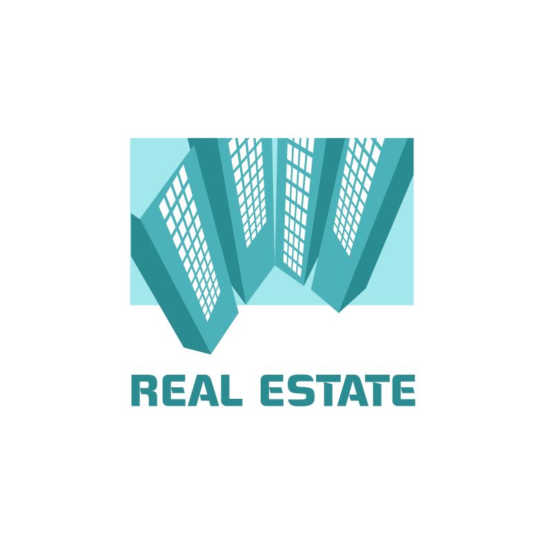 矢量房地产的标志设计