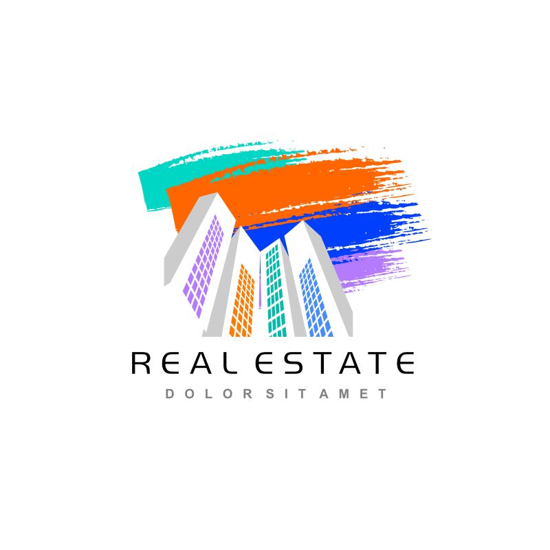 矢量高楼logo设计