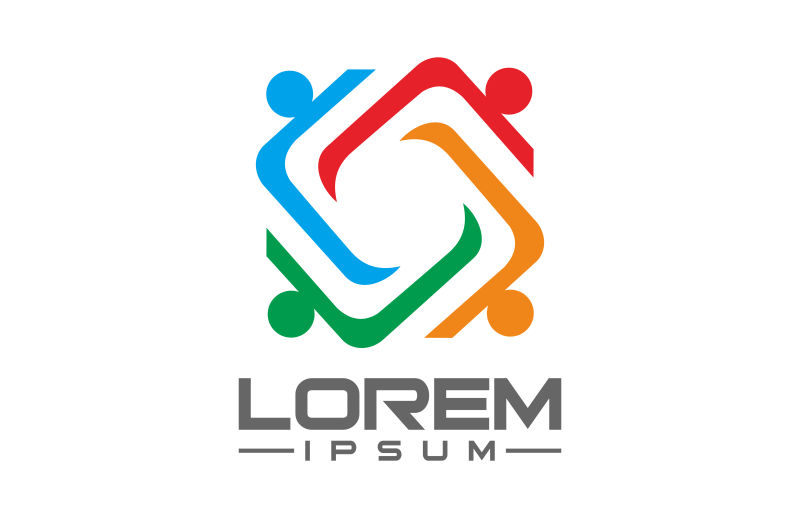 矢量团队合作图标