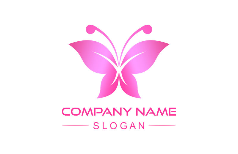 矢量美丽蝴蝶图标