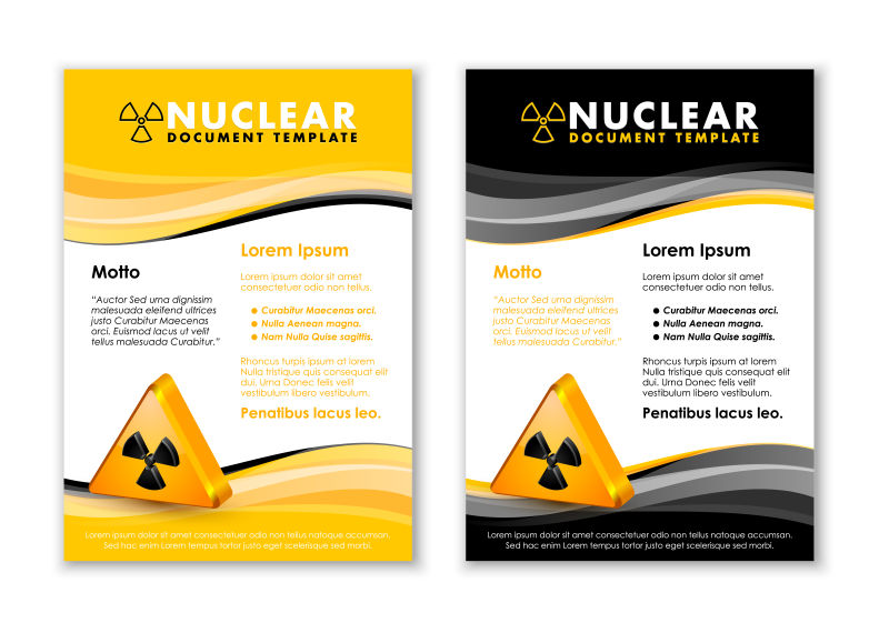 矢量的创意辐射海报