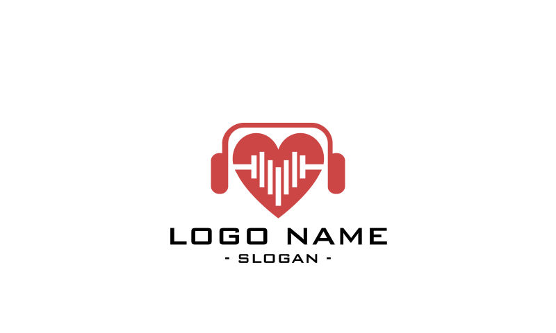 矢量抽象音乐标志