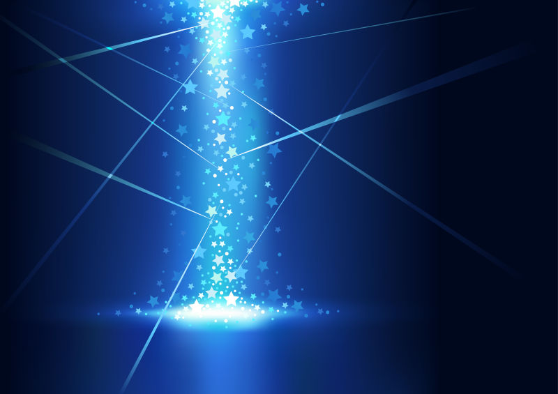 创意矢量创意矢量蓝色发光背景