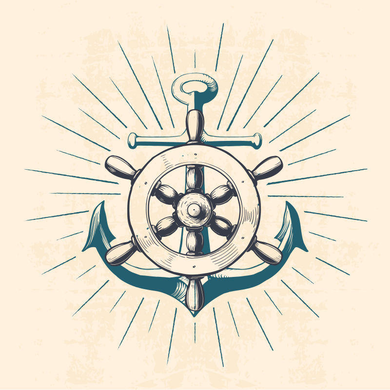 矢量带导航轮的锚