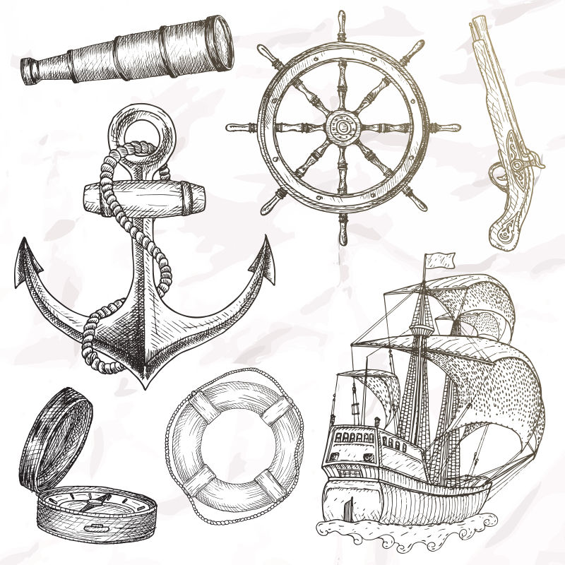 矢量的关于海洋主题项目