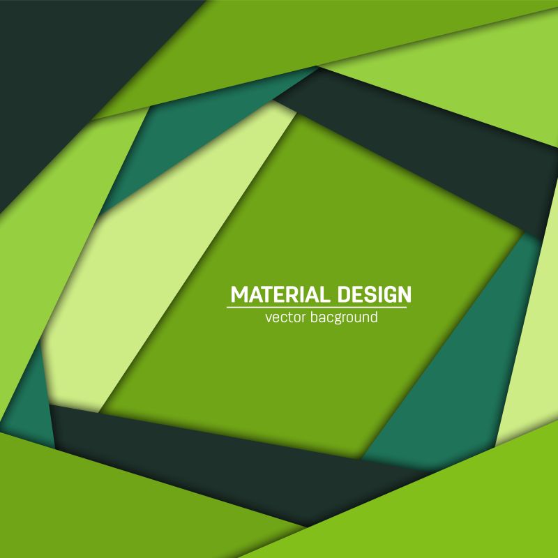 抽象绿色纸艺图案矢量设计