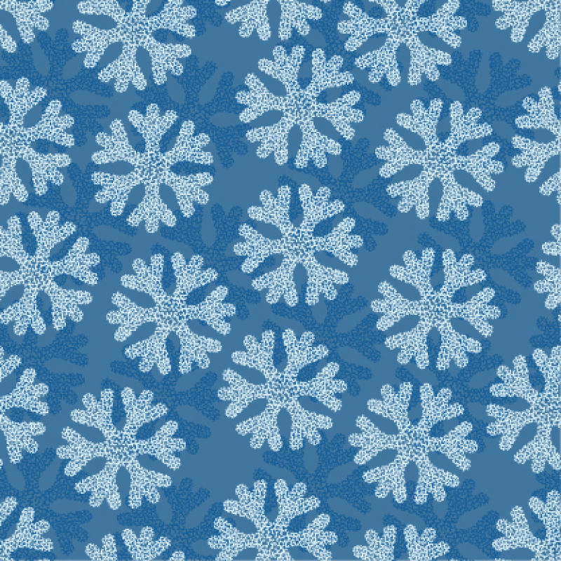 圣诞节和假日雪花无缝模式矢量