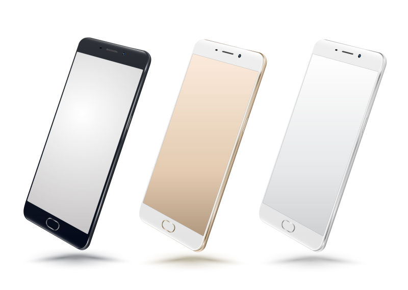 矢量创意空白手机设计