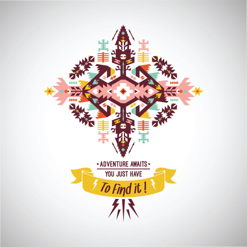 矢量创意民族风格装饰设计