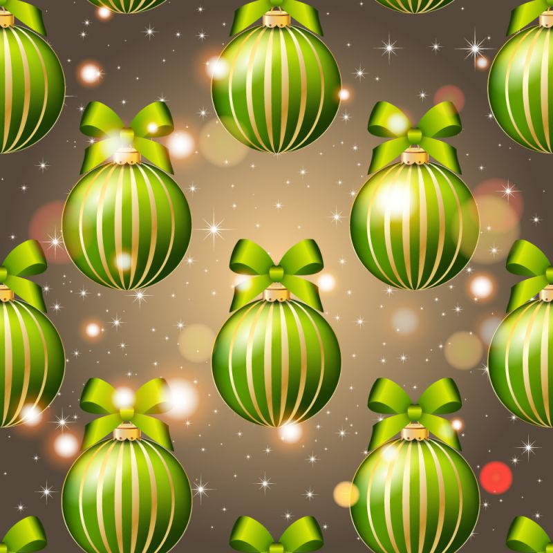 带蝴蝶结和彩带的圣诞壁纸矢量