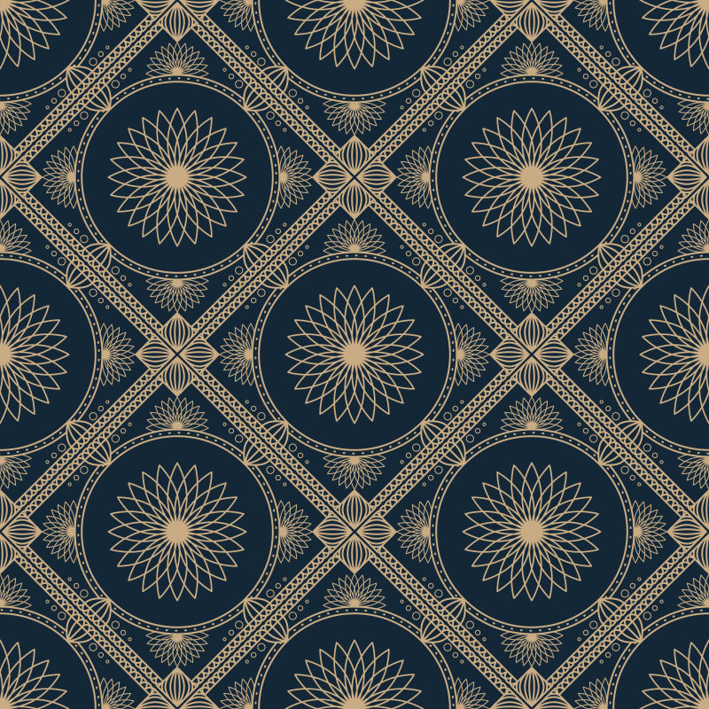 矢量豪华几何装饰的无缝纹理