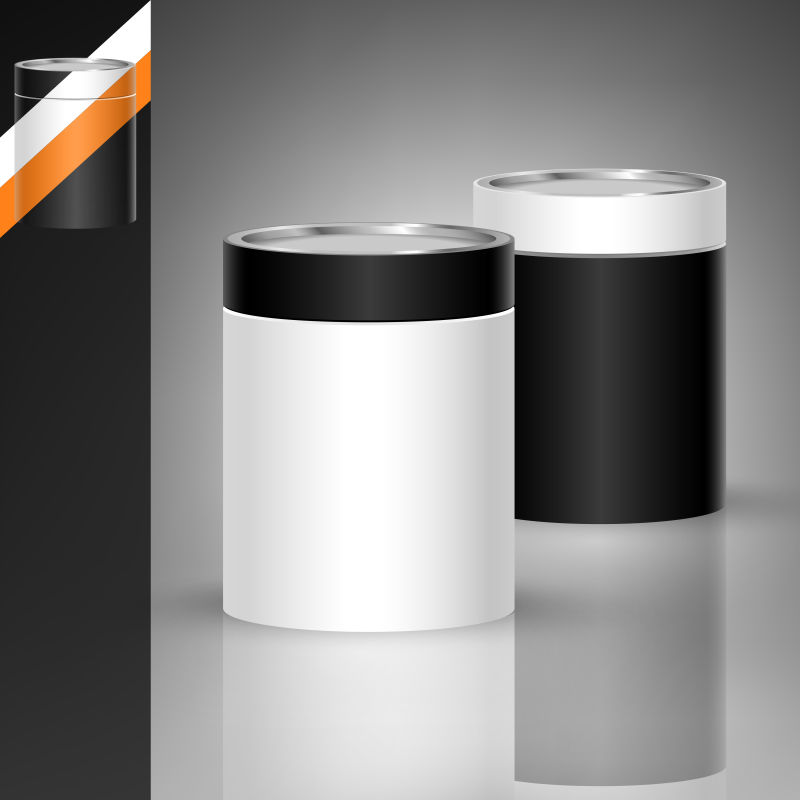 创意矢量圆形包装盒设计