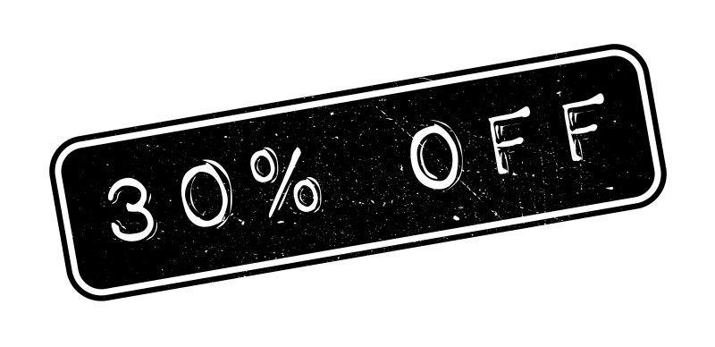 7折橡皮图章矢量