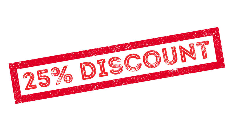 75折橡皮图章印章矢量