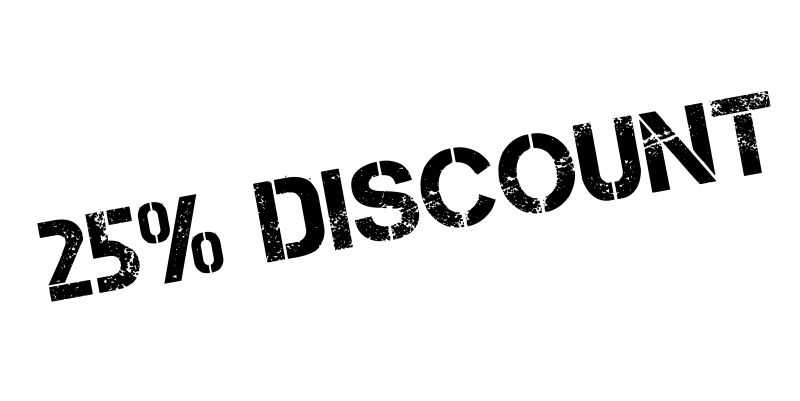 75折折扣印章矢量