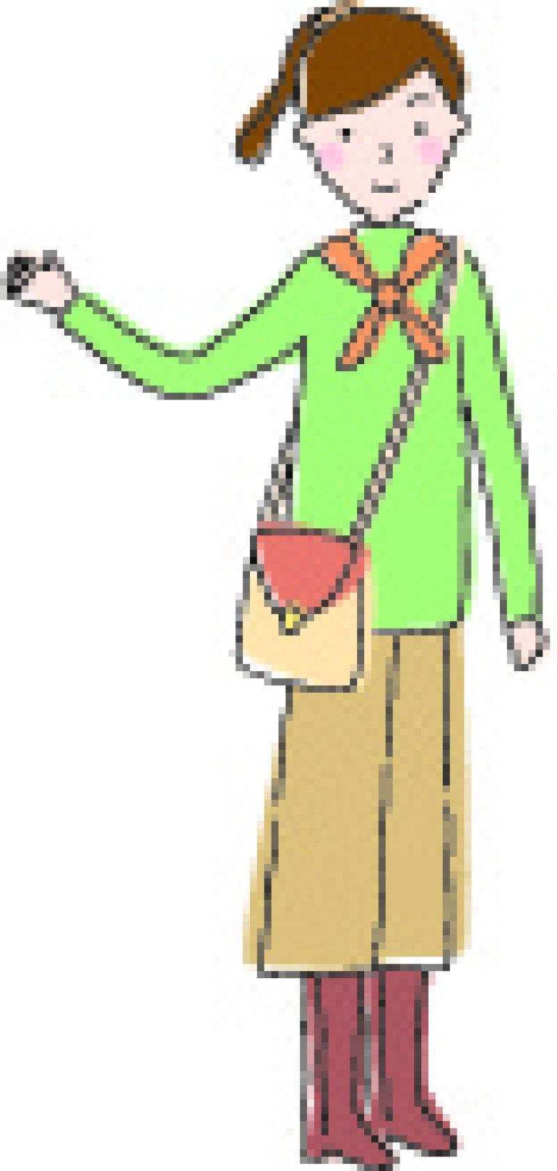 带着红领巾摆着书包的学生插图矢量