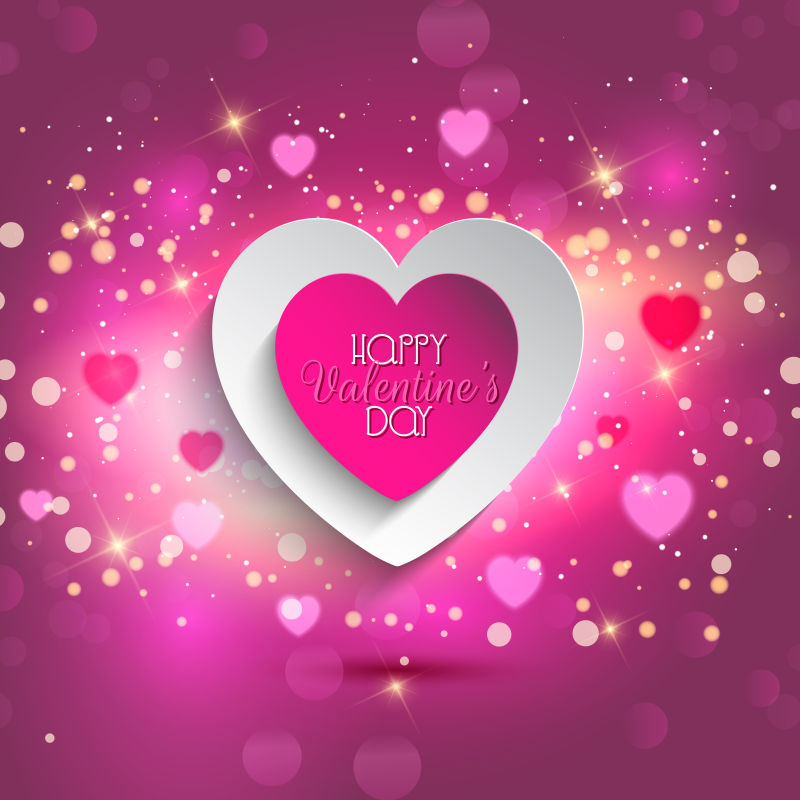 valentines心背景矢量