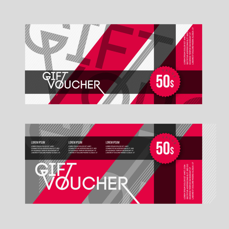 矢量礼品卷设计