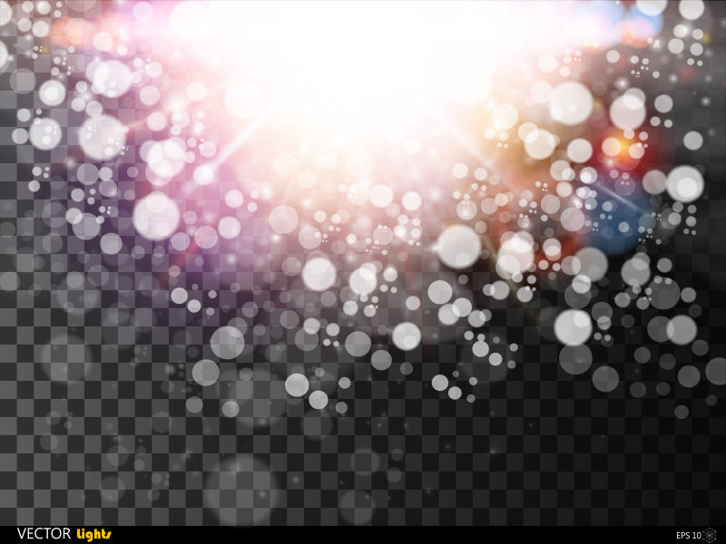 创意矢量闪耀特殊灯光设计元素