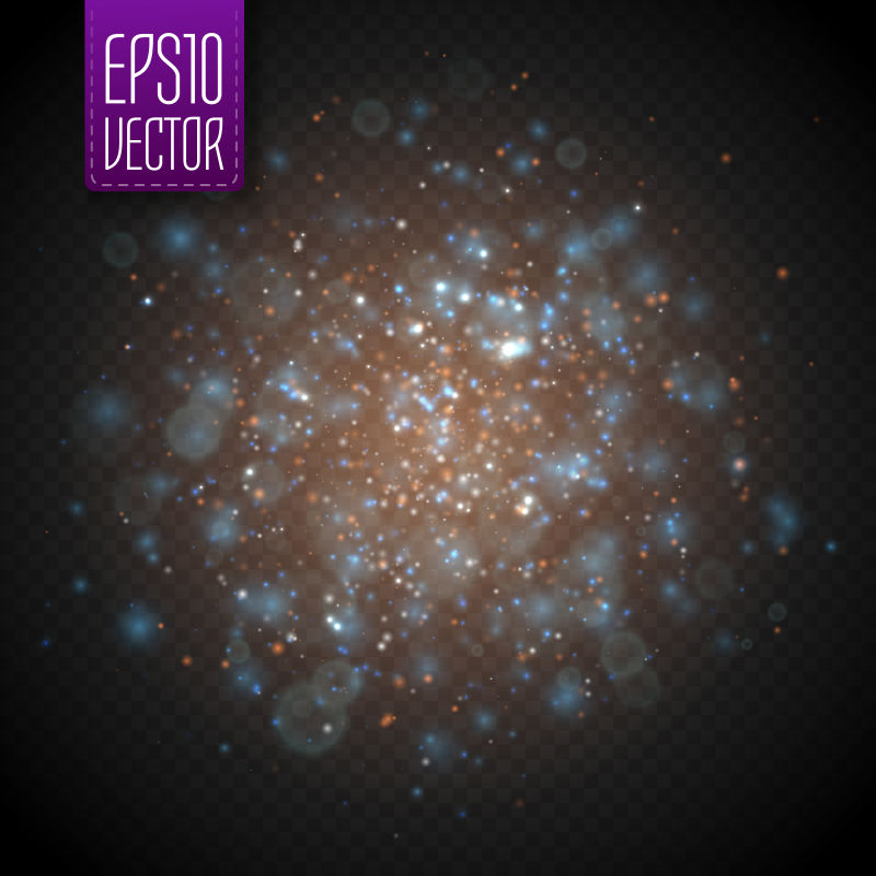 创意矢量特殊闪耀的金光背景