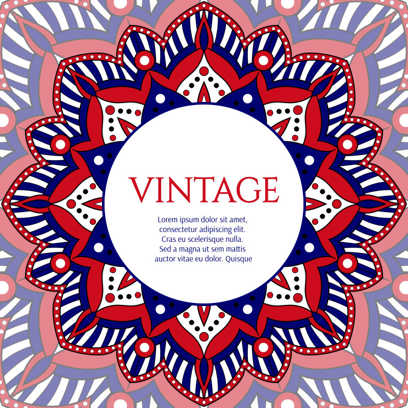 矢量装饰圆框矢量明亮的颜色