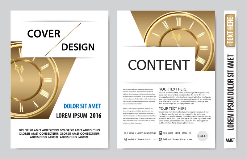 传单年度报告商业矢量杂志海报