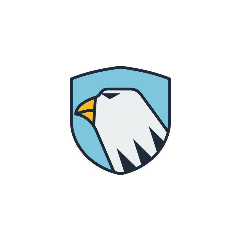 鹰盾安全标志矢量设计