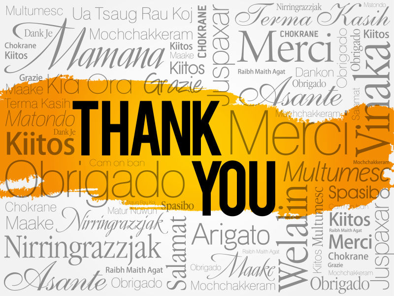 矢量的感谢文本背景