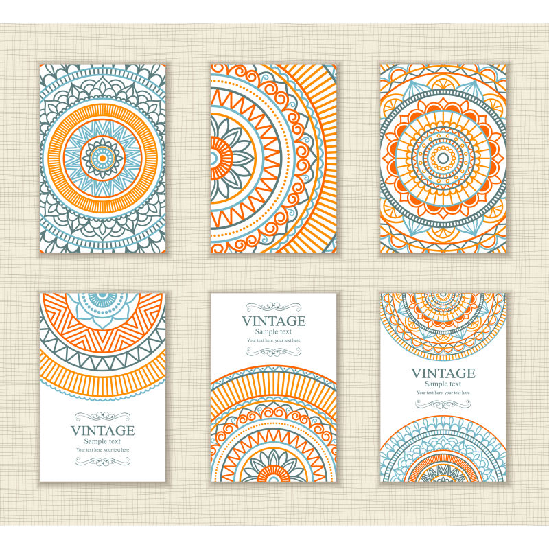 矢量创意花卉装饰请帖设计