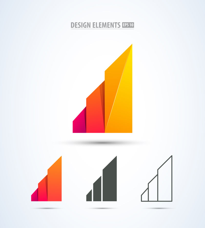 矢量成功的企业标志