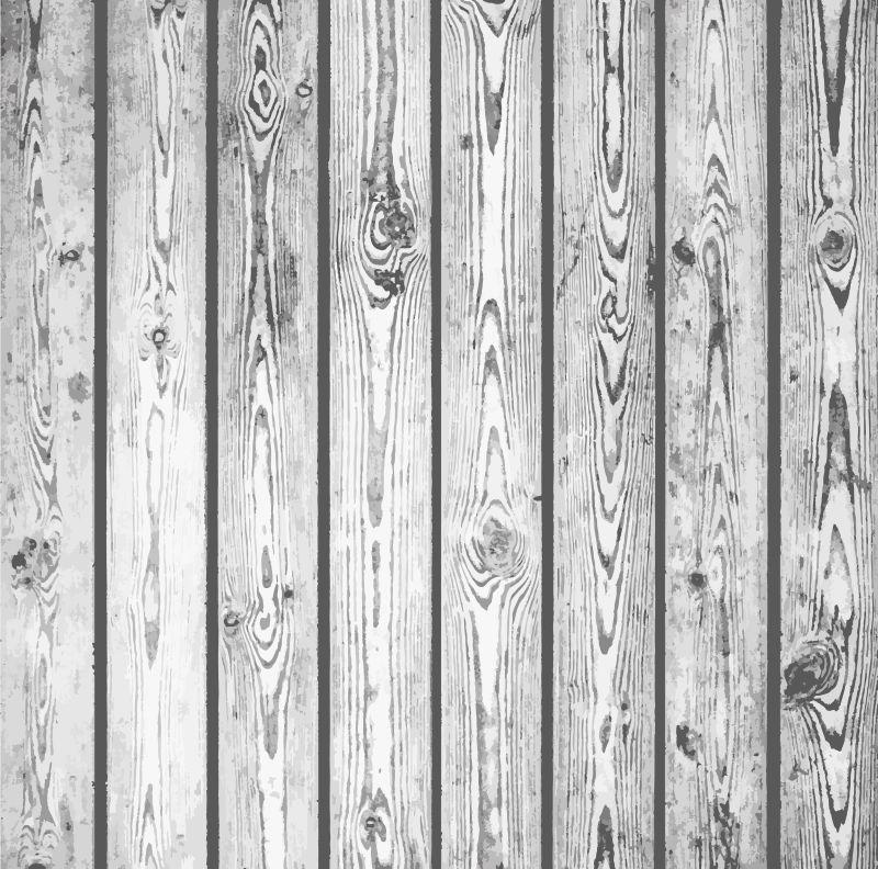 矢量灰色木纹理