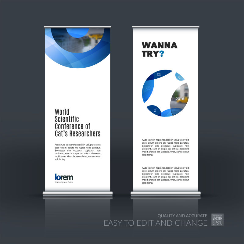 矢量创意商业条幅