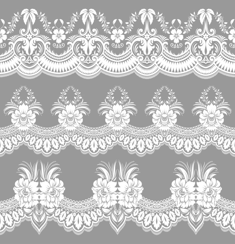 矢量蕾丝风格的装饰设计背景