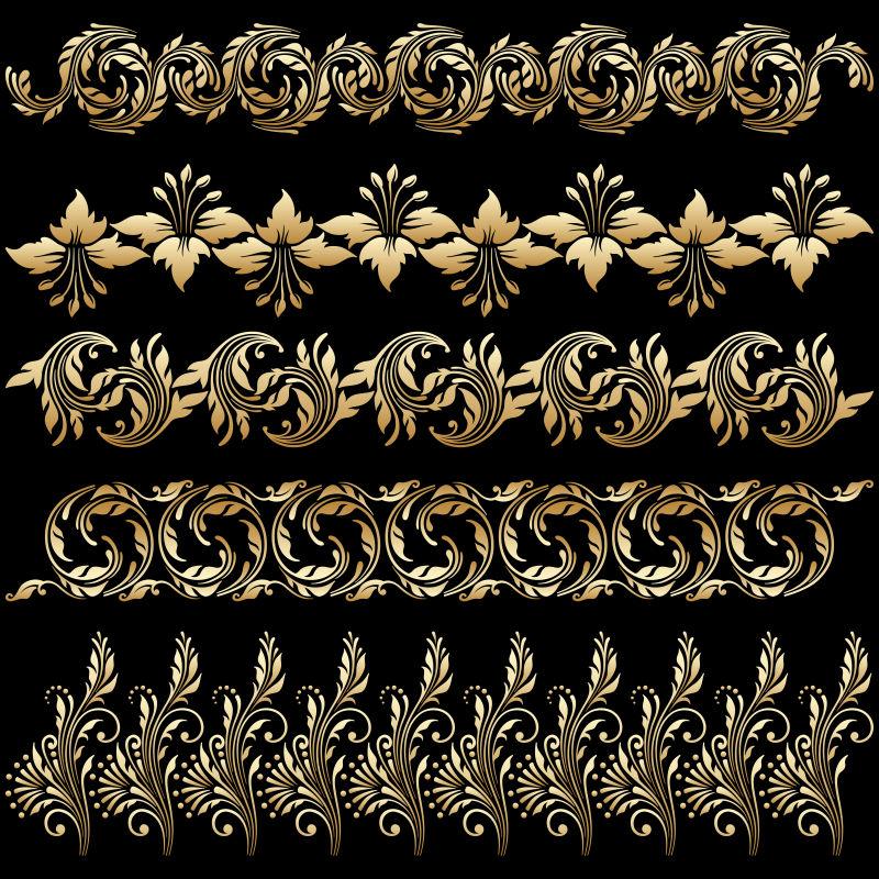 矢量的集古典装饰元素