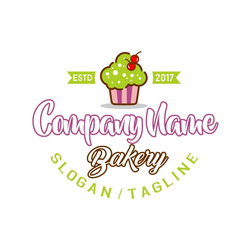 矢量面包店标识