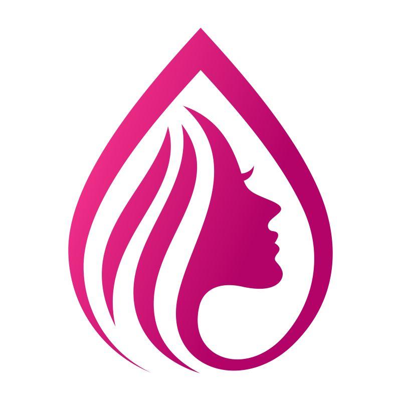 矢量美女元素logo图片