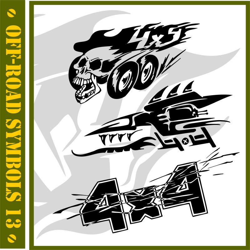 4X4越野矢量标志