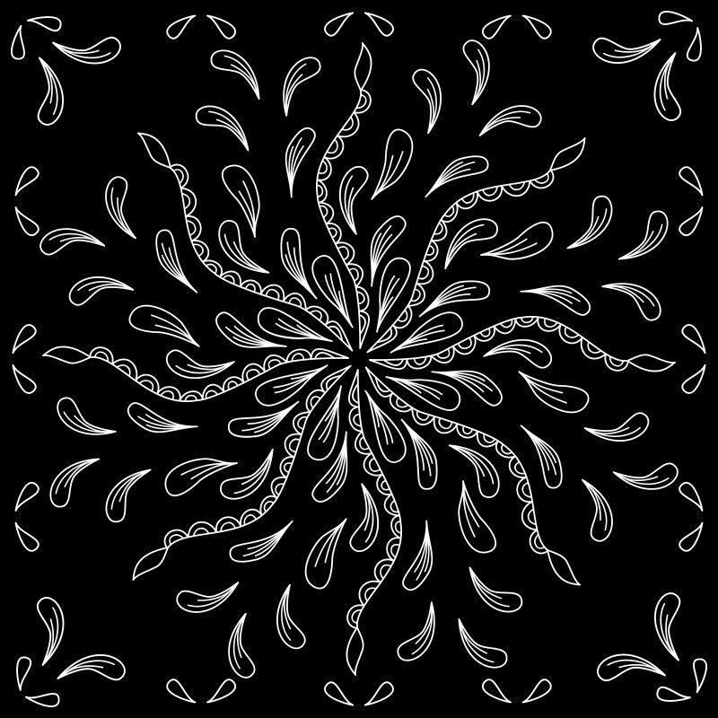 黑白花纹抽象图案